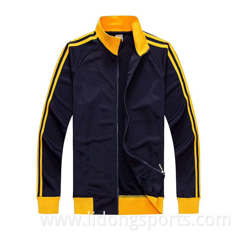 Wholesale Custom Cheap Man Leather Sport Fitness Jacket For Men Running Wear Breaker Jacket
